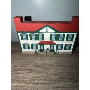The Cats Meow Village 1995 Becky Thatcher House Mark Twain Hannibal Series Wood